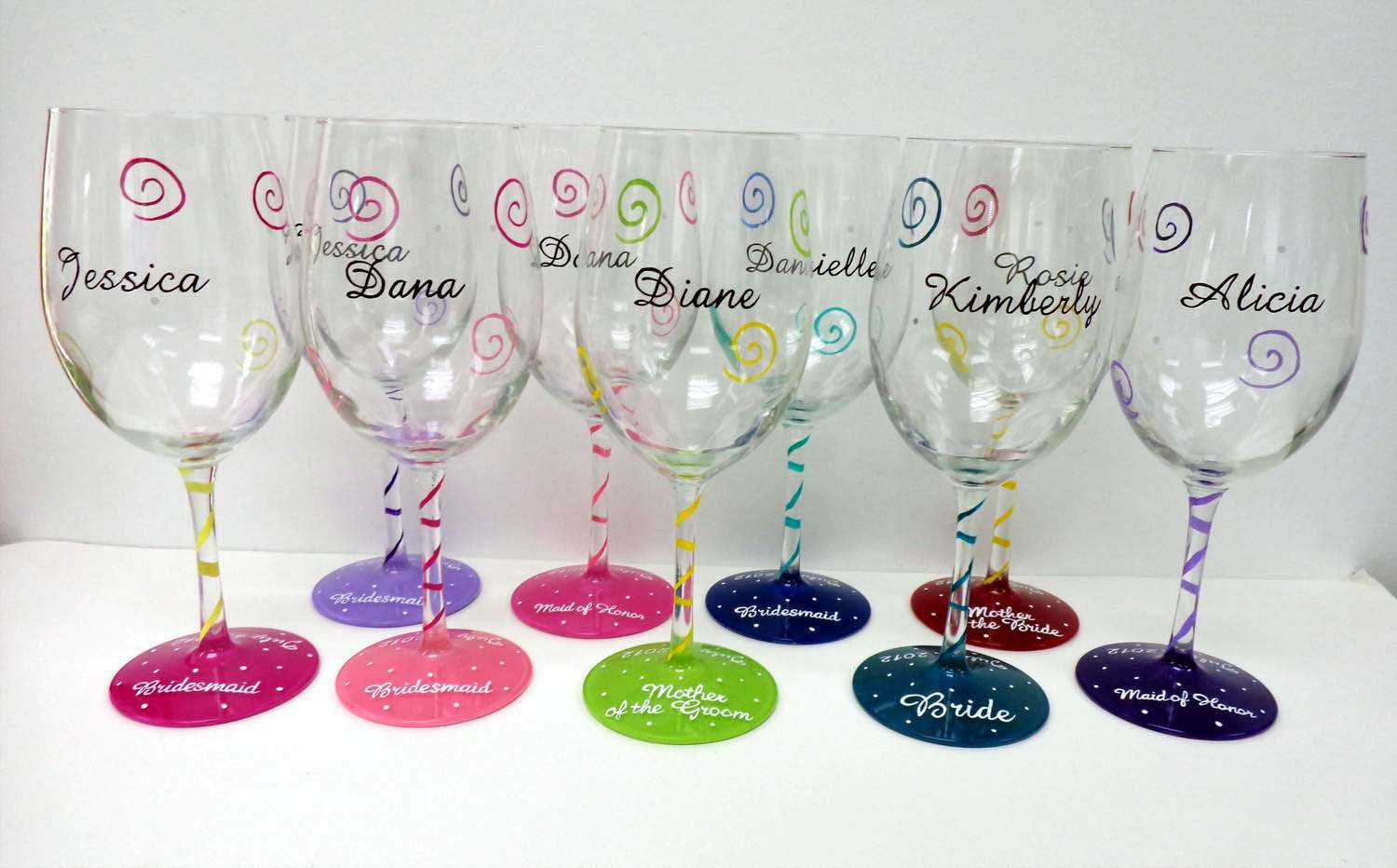 custom wine glasses