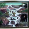 Bears Among Us Painting landscape art window original painting